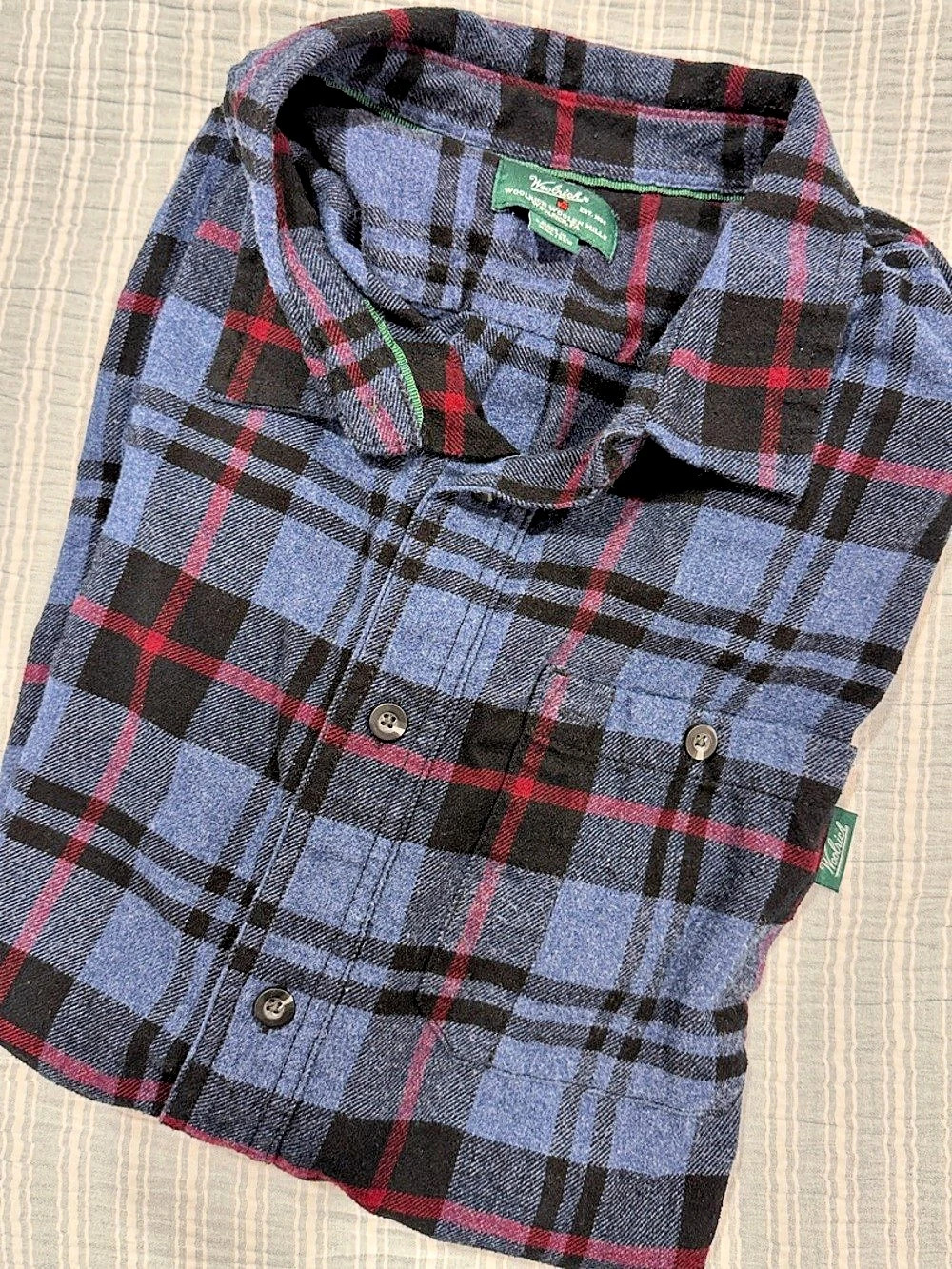 Woolrich Men's Plaid Button Down Shirt XXL Like New